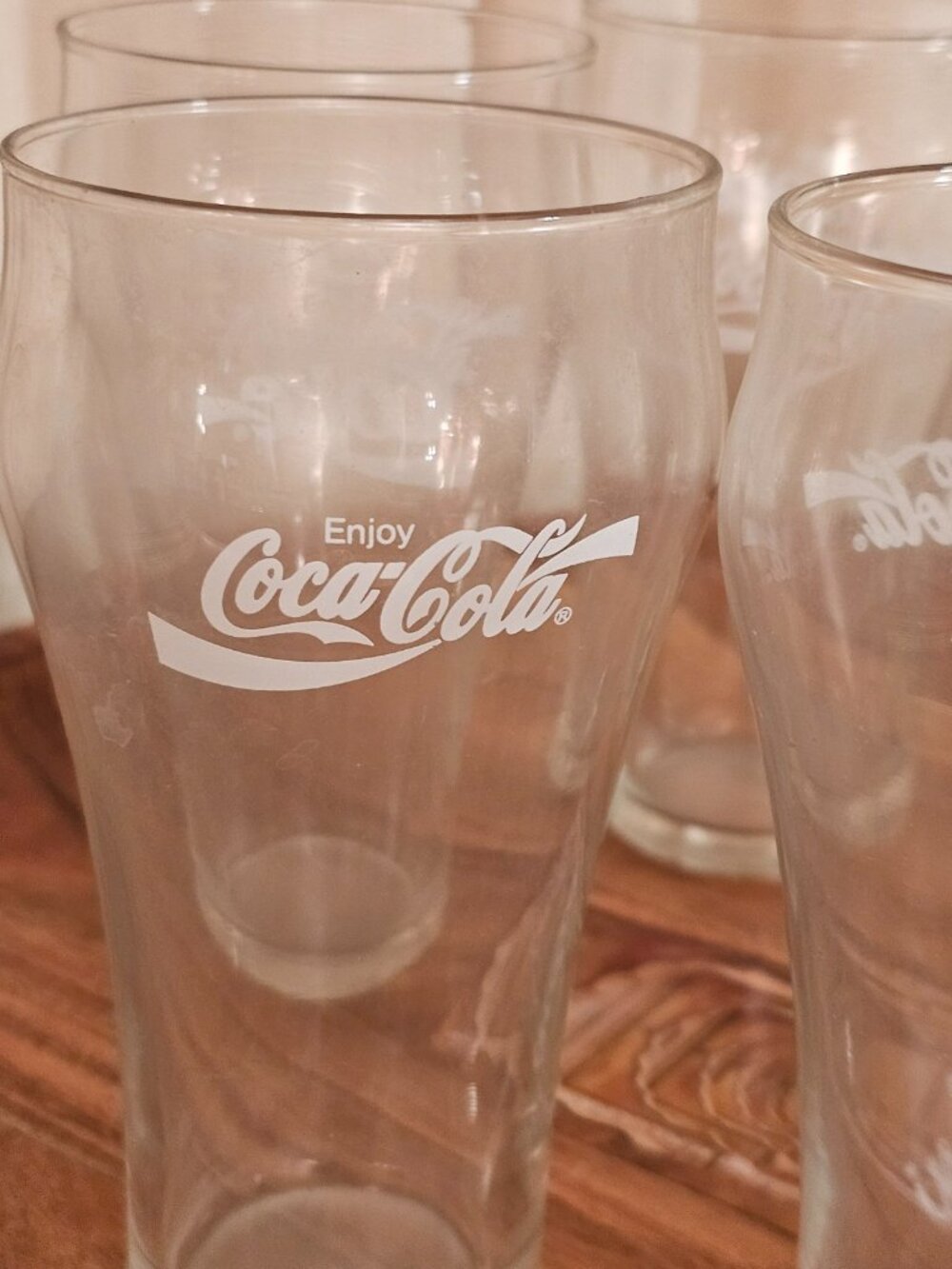 Vintage Libbey Coca-Cola Glasses Set of 6 Bell Shape 16 Oz Tumblers 1970s - Picture 4 of 4